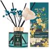 Airkeep Profumatore per Ambienti 150ml, Frozen Pear Cooked Apple Reed Diffuser Set, Rose Diffusore Profumo Ambiente, Diffusore di Fragranze per Bagno, Appartamento, Decorazione Della Casa