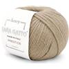 Kalapanta Gomitolo 100% Cashmere Lana Gatto Prestige Linea Luxury per lavoro a maglia e uncinetto, 25 gr. 75 mt (Beige - 12530, 1)