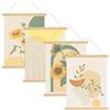 DELAESI 4 stecche per poster, formato A3, 31 cm, magnetiche, per poster, tele, foto
