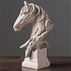 PIGPIGFLY Sculture, Animale Decorativo, Testa di Cavallo,Statue Decorative, Figure Decorative, Statuette Decorative Casa, Soggiorno Decorativo Moderno da Appoggiare, Scultura Astratta in Poliresina, Idea Regalo