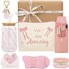 Kococaty Regali per ragazze 8 9 10 11 12 13, regalo per la scuola con bicchiere, cannuccia e coperchio, pennello per il trucco, portachiavi, braccialetto per borsa cosmetica,regalo di Natale per ragazze