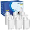 EVERSPRING Filtro acqua per macchina da caffè Compatibile Con Siemens® EQ Series/EQ3/EQ6/EQ9/EQ500/S700/Brita® Intenza 575491/Bosch® TCZ7003/TCZ7033, certificato NSF, 6 pezzi