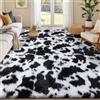 smiry Tappeti per soggiorno 140x200cm, Tappeti per camera da letto, Lavabili in lavatrice Antiscivolo Morbidi Soffici Shaggy Tie-dye Tappeto per pavimento per Bambini Ragazze e Ragazzi, Cameretta