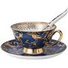 HUAMu Fiori Tazza da Tè Inglese Caffè in Porcellana la Cenere d'Ossa con Piattino Cucchiaio