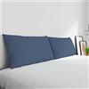 Italian Bed Linen Coppia Federe Max Color 100% cotone, Made in Italy, 50x80 cm con patella interna, Tinta Unita - AVIO