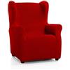 ECOMMERC3 | Copripoltrona trapuntata ultra aderente con Orecchie - Copripoltrona elasticizzata con schienale alto, colorata Rosso - 100% prodotto in Spagna