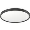 Eglo connect.z Smart Home LED lampada da soffitto Mozoncillo-Z, ZigBee + Matter, controllo app e vocale Alexa, bianco caldo-freddo, RGB, dimmerabile, nero-bianco, Ø 48,4 cm
