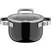 WMF Fusiontec Mineral Pro 0518645290 - Pentola a induzione con coperchio, 16 cm, resistente ai graffi, adatta a tutti i piani cottura, Made in Germany, colore: Nero