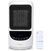 Nedis HTFA22WTW - Termoventilatore in ceramica PTC SmartLife - Wi-Fi - 1500 W - 2 livelli di calore - Oscillazione - Indicatore di temperatura 10-49°C - Controllo app - Alexa & Google Assistant