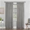 Archaeo Tenda in cotone lavato con linguetta intrecciata, 132 x 213 cm, grigio argento