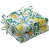 Pillow Perfect Outdoor | Indoor Lemon Tree Yellow Large Chair pad (Set di 2), 17 x 17,5 x 4