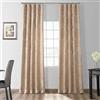 HPD Half Price Drapes Half Price Drapes jqch-201302 - 84 Magdelena Finta Seta Jacquard, Colore: Nero e Cognac, 50 x 84, Beige & Gold, 50 x 108