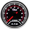 LKRXW Indicatore della Tachimetro per Auto 52mm tacho Manometro Contagiri | 12V Bianco Luce Puntatore Tachometer Calibro Misuratore RPM Misurazione Velocità 0 a 9999 giri/min
