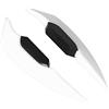 Tomotato 1 Paio di Alette per Moto, Spoiler Alare Aerodinamico Universale per Accessorio per Bici Elettriche per Moto(Bianco)