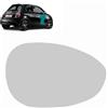 Autocraft Specchio retrovisore esterno con supporto e riscaldamento (sbrinante) per lato passeggero (anteriore destro) compatibile per Fiat 500 Grande Punto Evo Linea 71740498 6411547