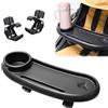Aoreun Vassoio per passeggino, vassoio per snack 3 in 1 per passeggini con clip regolabile, portabicchieri per passeggino, vassoio per snack per passeggino, accessorio universale per passeggini