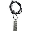 Miniblings Pianoforte tastiera catena tastiera pianoforte collana musica pianista - gioielli alla moda - collana in pelle, 25mm, Metallo