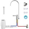 Ysislybin Rubinetto, Rubinetto Lavello Cucina Unidirezionale Senza Pressione Girevole a 360° Compatibile con Amway Espring Il Purificatore D'acqua con Kit di Accessor Manicotto di Montaggio Connettori Rapidi