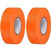 PATIKIL Nastro Segnaletico 2.5cm x 45m, PVC Non-adesivo Neon Marcatura Nastro Plastica per Albero Sondaggio Confini Esterni Sentiero 2pz, Arancione