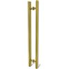 LVYIHAN Maniglie Quadrate Dorate per Porta da Fienile 30/60/90/120/150 cm, Maniglia da Tirare e Spingere su Entrambi i Lati, Maniglia Lunga per Porte Francesi Porte Esterne Porte da Doccia