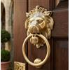 StonKraft collezione casa - bellissimi battifiamma leone in ottone, accessori per porte, battente per cancello (6 pollici)