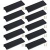 JNRFTY 10 Pezzi Maniglia per Armadi Maniglia Invisibile Maniglia di Armadio da Cucina Mobili Cassetto Spazzolato 120MM
