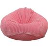 Bestenrose Poltrona a sacco non imbottita, per bambini e adulti, solo rivestimento per divani peluche (rosa, taglia XL)