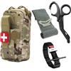 secuenor Kit di Soccorso Tattico IFAK Militare Completo CAMOUFLAGE Incluso Medicazione compressiva israeliana/Garrese Tornello ideale per escursioni Fai da te Airsoft...