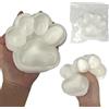 Fortivae Giocattoli da Spremere Zampe di Gatto, 1 Pcs Big Cat Paw Squishy, Morbido Squishies, Kawaii Animali Squeeze Toys, Squishy, Giocattolo Sensoriali per Adulti(Trasparente XL)