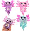 Xionghonglong Squeeze Giocattoli 3 Pezzi,Giocattoli Antistress,Pinch Toy,Giocattolida Spremere,Antistress Squeeze Toys,Decompressione (3 axolotl)