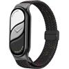 Xisair Cinturini di Ricambio Compatibile con Xiaomi Band 8/9/10 Cinturino in Nylon, Traspirante Leggero Asciugatura Rapida Intrecciato Bracciale per Miband 10/9 / 8, Fibbia Magnetica