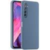 HULLIN Custodia per Telefono in Silicone Colorato, Adatta per Realme 6 (6.5) - Grigio lavanda