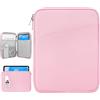 Dadanism 9-11 Custodia Protettiva Borsa Tablet Per iPad (A16) 11, iPad Air 11 M4/M3, iPad Pro 11 M5/M4, iPad 10a Gen 10,9, iPad 9/8/7a Gen 10,2, Galaxy Tab A11+ 11, Tab M11 11, Fiore Rosa