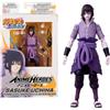 BANDAI - Anime Heroes - Naruto Shippuden - Sasuke Uchiwa Anime Heroes Figura da 17 cm - Figura snodata di Sasuke Rinnegan/Mangekyo Sharingan - Giocattolo per bambini dai 4 anni in su - 36962