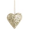 Bizzotto Cuore da Appendere Argento Bizzotto Hadley 10x10,5x2h cm