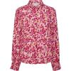 YAS Y.A.S Yasalira-Maglietta S Noos Camicia a Maniche Lunghe, Raspberry Sorbet/AOP: Fuzzy Flower, XL Donna