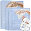 Tpubmity 5 Pezzi Maschera Collagene Viso,Bio-Collagen Real Deep Mask,Maschere viso in Tessuto,Maschere per il Visos idratante e lenitiva,Maschera per Il Visos Donna,Idratante,lenitiva