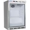 FORCAR-FREDDO G-ER200GSS Armadio refrigerato 1 porta a vetro - Capacità 130 Lt - Telaio in Acciaio inox
