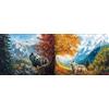 Bimkole DIY 5D Grande Diamond Painting Kit Completo Fai da Te Orso, Lupi Pittura Diamante Punto Croce Strass Arte E Creazione Di Mosaico Decorazione Murale Artigianale 30x80 cm
