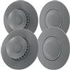 Zyiphor 4 Pezzi Tappo Vasca da Bagno Universale in Silicone, Tappo Lavandino Bagno, Tappo Lavandino Cucina con Filtro Anticapelli e Anti-intasamento Per Lavello Doccia e Scarico Pavimento-Anti Odori