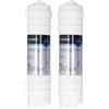 Fyearfly 2 Filtri da 10 Pollici, Filtro UF A Connessione Rapida Sotto Il Lavello Acqua Potabile Sistema di Ultrafiltrazione da 0,01 Micron Cartuccia Filtrante Universale di Ricambio, per Cucina