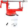 Wisecoco Sbuccia Mela, Pelapatate 3 in 1, Professionale Macchina Pelafrutta e Leva-Torsolo con Manovella, Acciaio Inossidabile Pelamele Macchina
