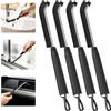 Oderra Spazzola Per La Pulizia Delle Fessure Con Setole Dure, 3 mm Spazzola Pulizia Fessure Per Doccia Cucina Bagno, Spazzole Per Pulire Fughe E Angoli Stretti (4 Pezzi, Nero)