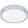 Eglo connect.z Smart-Home LED lampada da soffitto Fueva 6-Z, Ø 21,1 cm, ZigBee, Matter, app e controllo vocale Alexa, bianco caldo-freddo, RGB, dimmerabile, bagno, cromata, IP44