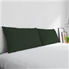 Italian Bed Linen Coppia Federe Max Color 100% cotone, Made in Italy, 50x80 cm con patella interna, Tinta Unita - VERDE OLIVA
