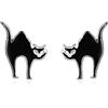 LINSTER Orecchini di Halloween in Argento Sterling 925 Zucca Pipistrello Ragno Fantasma Orecchini a Lobo Gioielli per Festa di Halloween Volto Sorridente Zucca per Donne Ragazze Adolescenti