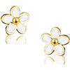 SLUYNZ Orecchini a forma di fiore in argento Sterling 925 per donne ragazze piccoli orecchini a fiore, Piccolo, Argento sterling, Non pietra preziosa