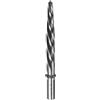 QUARKZMAN Fresa Conica per Mandrino 1/2 M2 Punta Alesatore Ponte con Scanalature Spirale Acciaio ad Alta Velocità con 1/2 Attacco per Foratura Fori Metallo Lega Alluminio Legno Plastica