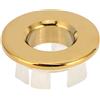 Jenngaoo Coperchio Troppopieno Lavello Ottone Circolare Pezzi Ricambio Bagno Cucina Anello Foro Adattabile per Lavandini Ceramica Scarico Idrico 3x1.5 cm