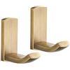 YANROO 2pcs Ganci per asciugamani bagno, vestiti gancio di solido brass wall montato, porta accappatoio gancio bagno cucina ganci doccia asciugamani cappelli Porta e parete montabile Fixation murale -Golden